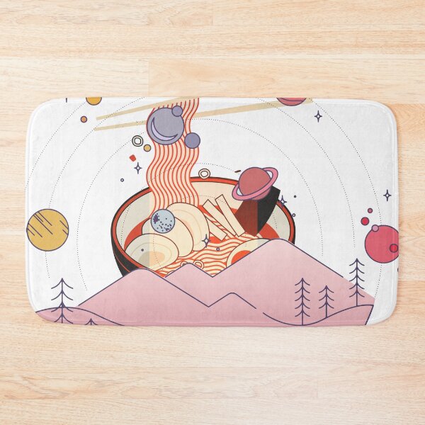 Item preview, An Anime Inspired Planet Landscape with a Ramen Sunrise designed and sold by crazycollective.