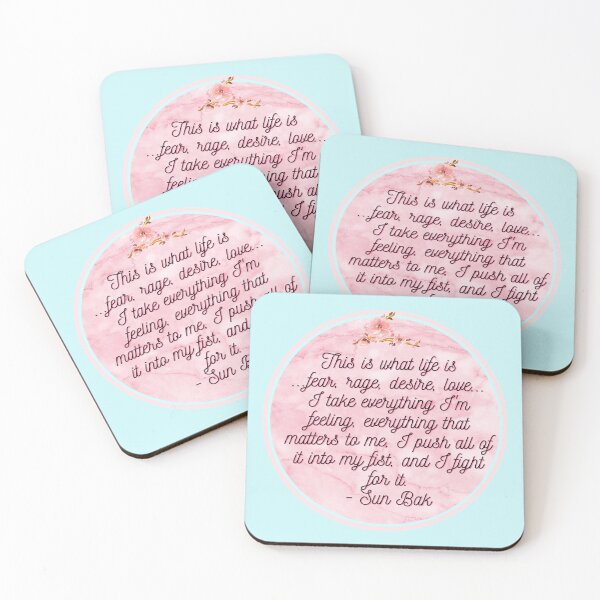 Sun Bak Quote Coasters (Set of 4)