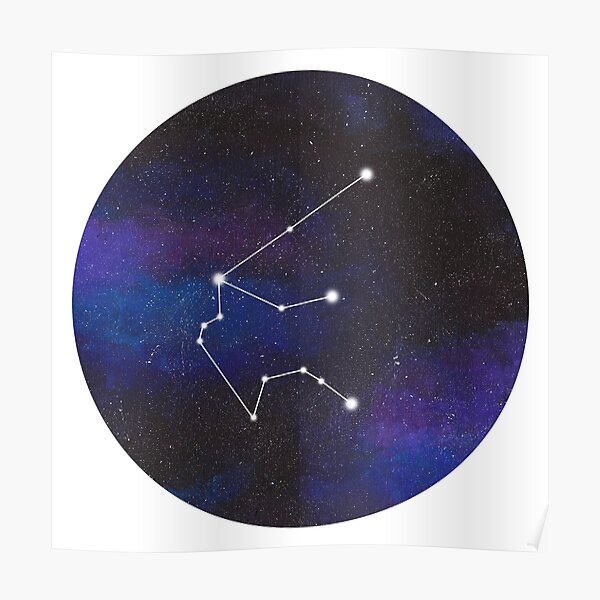 Aquarius - galaxy star constellation Poster