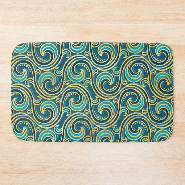 Item preview, Modern Rococo Mermaid Ocean Waves designed and sold by micklyn.