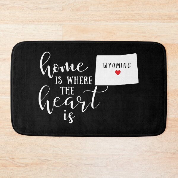 Item preview, Wyoming, Home Is Where the Heart Is, Home State designed and sold by ladylaughprints.
