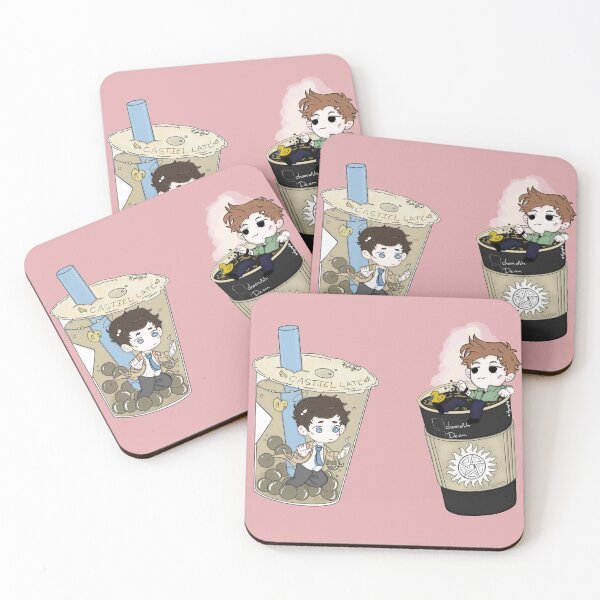 Item preview, Cute Couple of Espresso and Milk Tea designed and sold by agehatk.