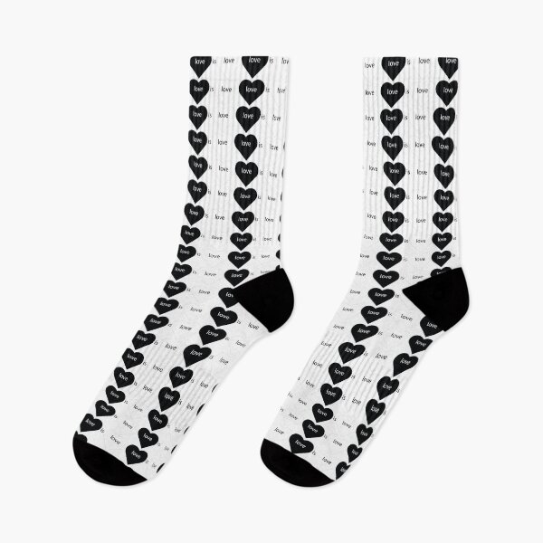 Item preview, Text love is love on black and white hearts. designed and sold by Murza.