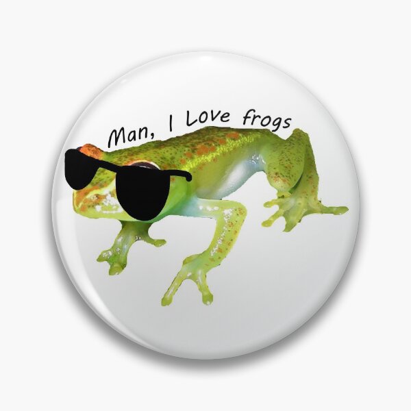 Item preview, Man I love frogs green designed and sold by Gawop.