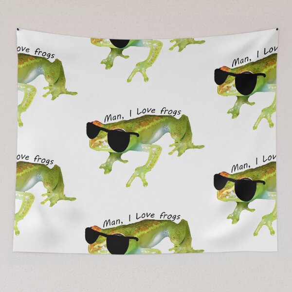 Item preview, Man I love frogs green designed and sold by Gawop.