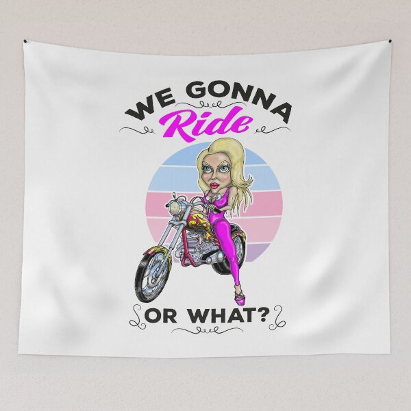 Item preview, We Gonna Ride Or What Funny Woman Motorcycle designed and sold by Status71.