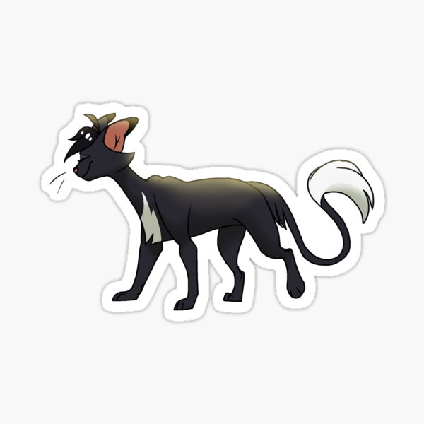 Ravenpaw - Warrior Cats SVG, PNG, JPG - Digital Sticker / Cake Topper /  Gift / Instant Download - 1 Digital Sticker