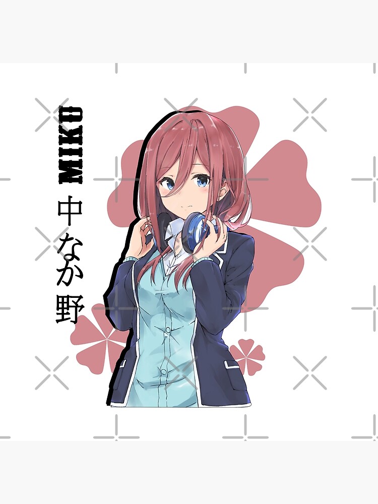 Miku Nakano, Quintessential Quintuplets, Anime Waifu, 5-toubun no Hanayome,  Nino Art Board Print for Sale by boutique shop