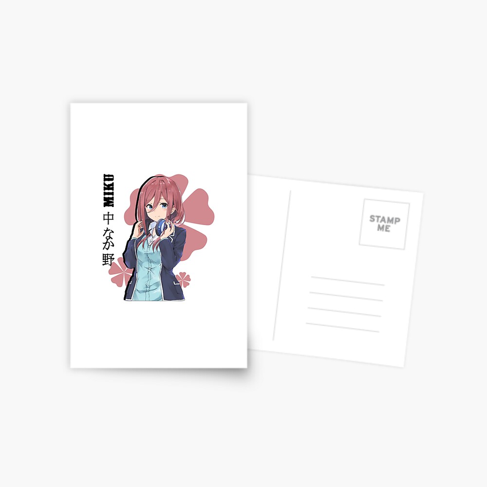 Miku Nakano, Quintessential Quintuplets, Anime Waifu, 5-toubun no Hanayome,  Nino Poster for Sale by boutique shop