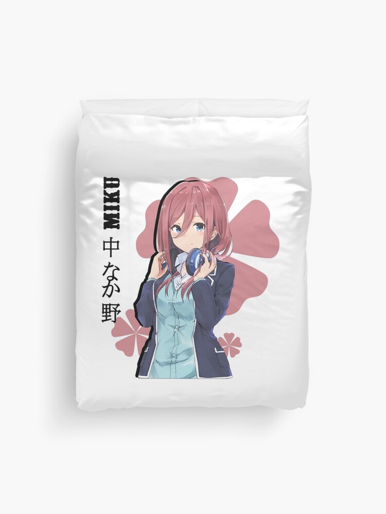 5-toubun no Hanayome Miku Nakano Anime Bed Sheet or Duvet