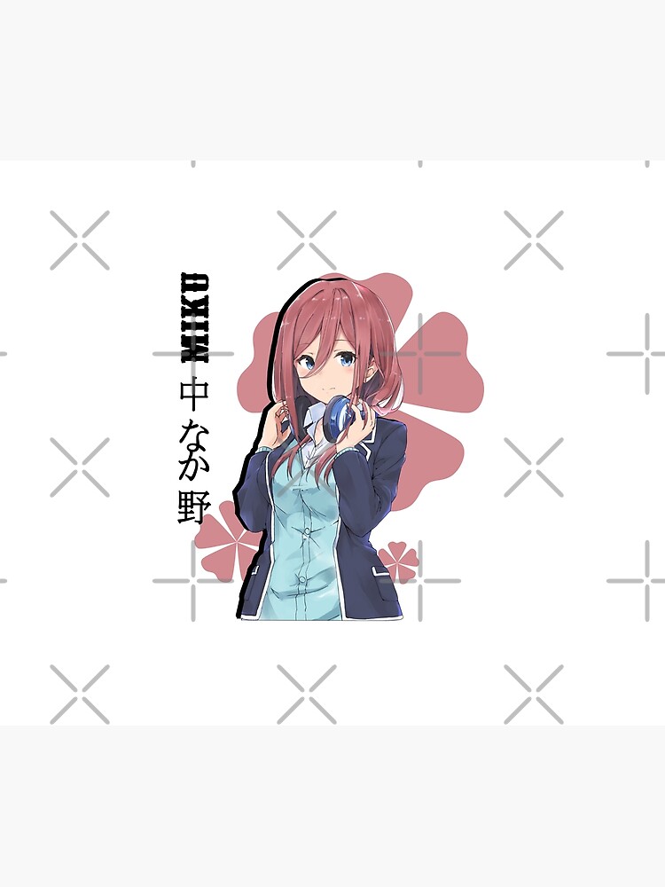 5-toubun no Hanayome Miku Nakano Anime Bed Sheet or Duvet