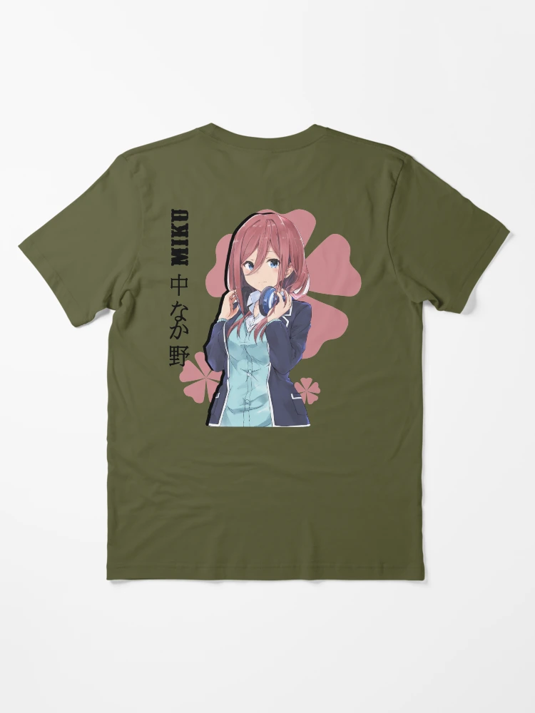 Miku Nakano, Quintessential Quintuplets, Anime Waifu, 5-toubun no Hanayome,  Nino Essential T-Shirt for Sale by boutique shop