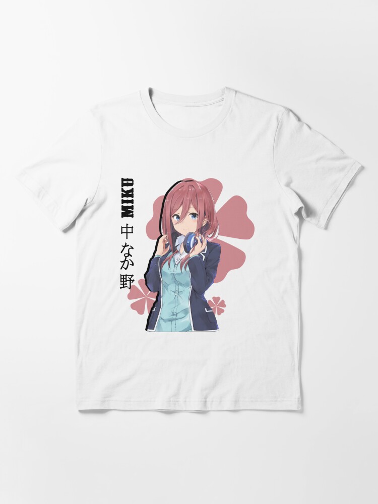 Miku Nakano, Quintessential Quintuplets, Anime Waifu, 5-toubun no Hanayome,  Nino Essential T-Shirt for Sale by boutique shop