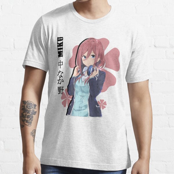 Miku Nakano, Quintessential Quintuplets, Anime Waifu, 5-toubun no Hanayome,  Nino Essential T-Shirt for Sale by boutique shop
