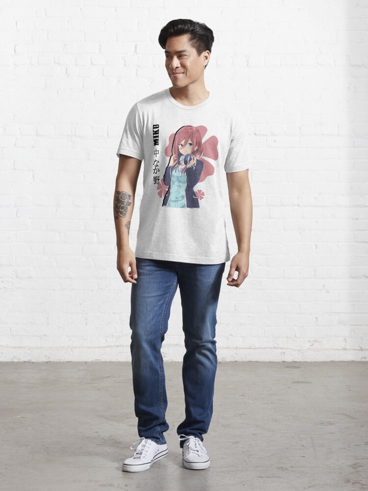 Miku Nakano, Quintessential Quintuplets, Anime Waifu, 5-toubun no Hanayome,  Nino Essential T-Shirt for Sale by boutique shop