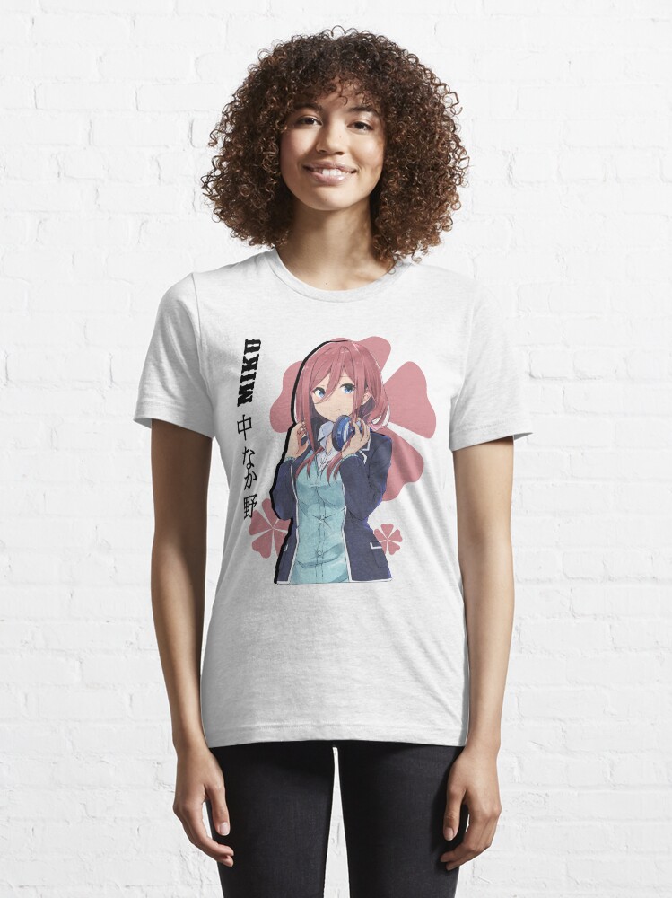 Miku Nakano, Quintessential Quintuplets, Anime Waifu, 5-toubun no Hanayome,  Nino Essential T-Shirt for Sale by boutique shop