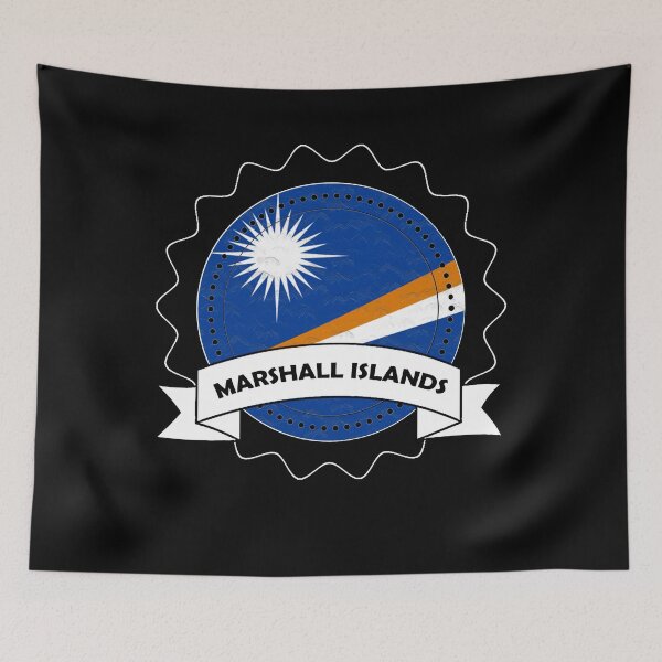 Aperçu de l'œuvre Emblème-Badge-Drapeau des Îles Marshall créée et vendue par Gina-Driada.