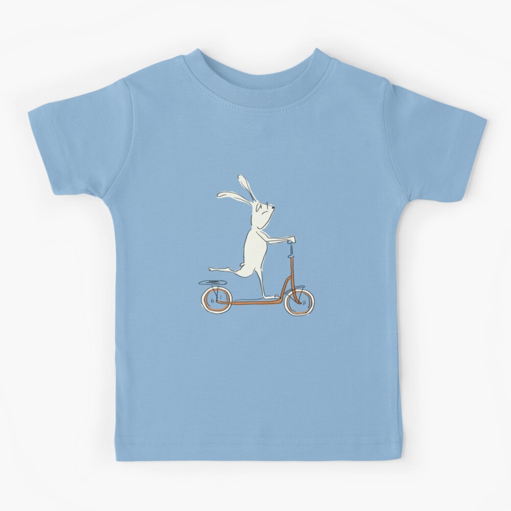 scooter - blue Kids T-Shirt