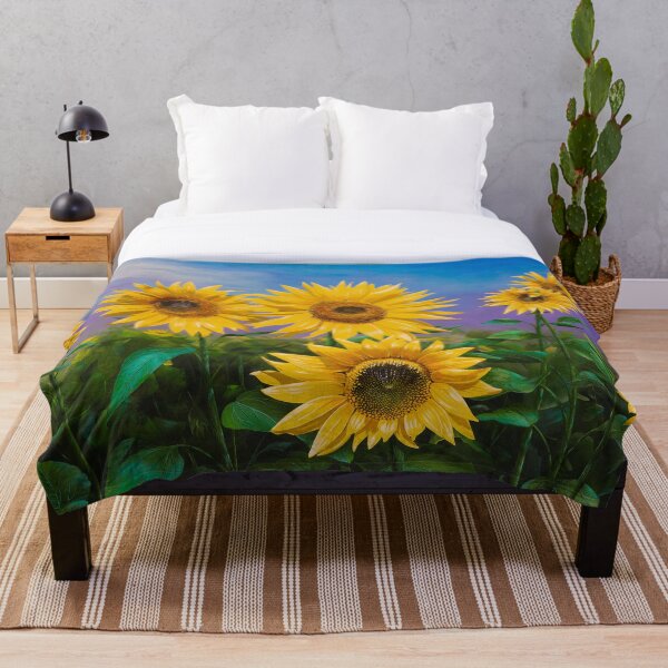 Item preview, Sunflowers Acrylic Painting designed and sold by Debra Dickson.