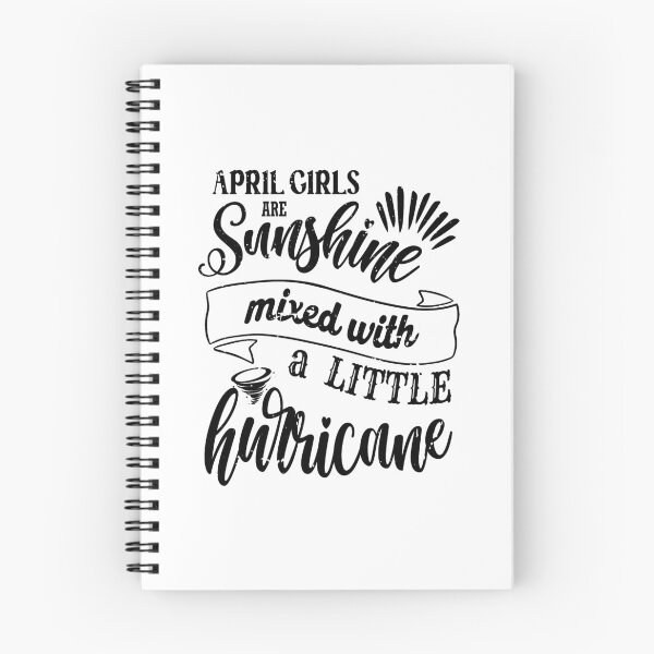 Item preview, April girls are sunshine mixed with a little hurricane designed and sold by StudioSalaman.
