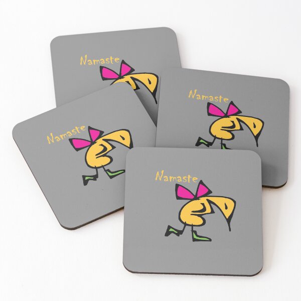 Item preview, Cute Yellow Bird Bowing To You Namaste designed and sold by AHMTheBeesTees.