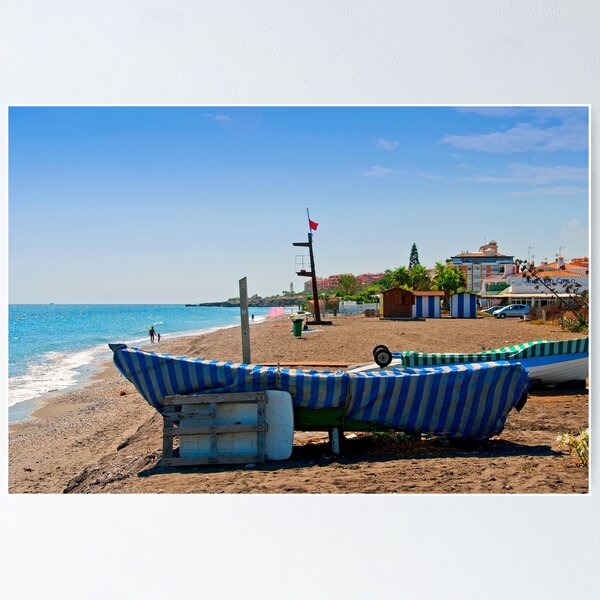 Item preview, Fishing Boat Penoncillo Beach Torrox Costa Spain designed and sold by AndyEvansPhotos.