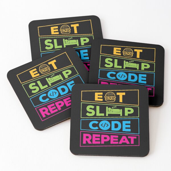Item preview, Coder Eat Sleep Code Repeat Programmer & Computer Scientist designed and sold by Lenny Stahl.