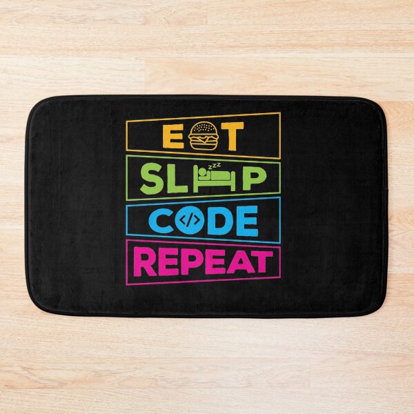 Item preview, Coder Eat Sleep Code Repeat Programmer & Computer Scientist designed and sold by Lenny Stahl.