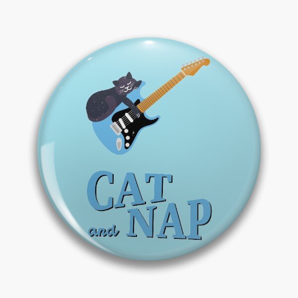 Item preview, Relaxed Cat on Guitar | Cosmic | Catnap designed and sold by Fluffy-Vectors.