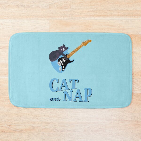 Item preview, Relaxed Cat on Guitar | Cosmic | Catnap designed and sold by Fluffy-Vectors.