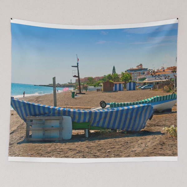 Item preview, Fishing Boat Penoncillo Beach Torrox Costa Spain designed and sold by AndyEvansPhotos.