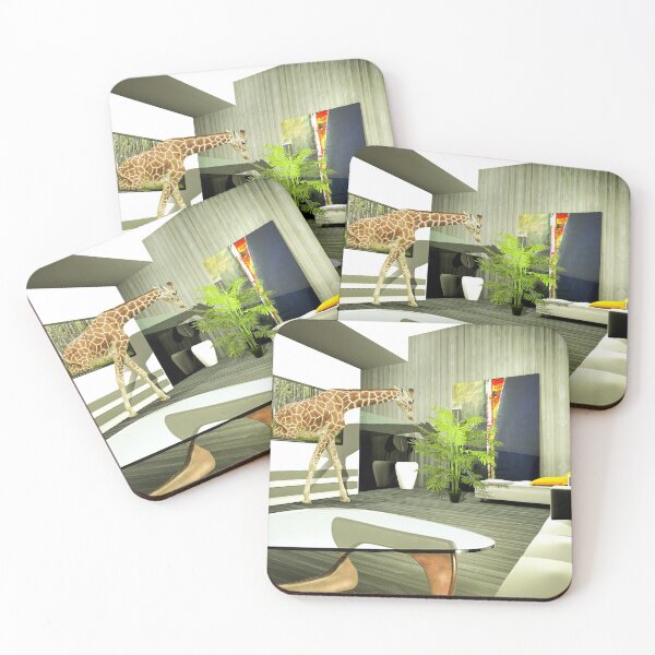 Item preview, Giraffe Coming through TV designed and sold by AnnoyedMouse.