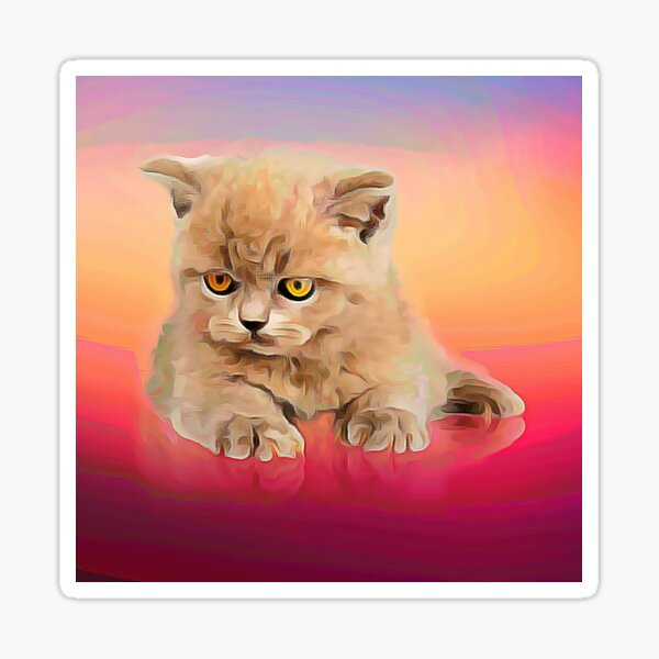 Classiques de chat mignon Sticker