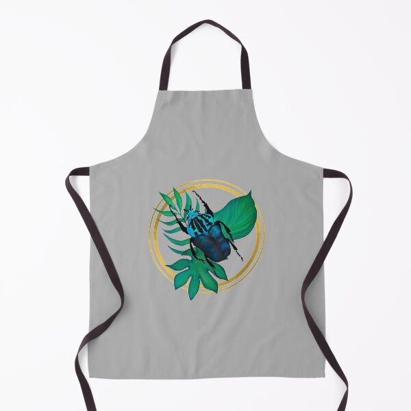 Item preview, Insect bug watercolor with leaves gold  designed and sold by editanagy.