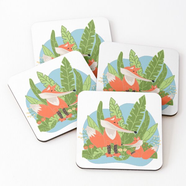 Item preview, Mother's day with a fox and her cub designed and sold by Mallva.