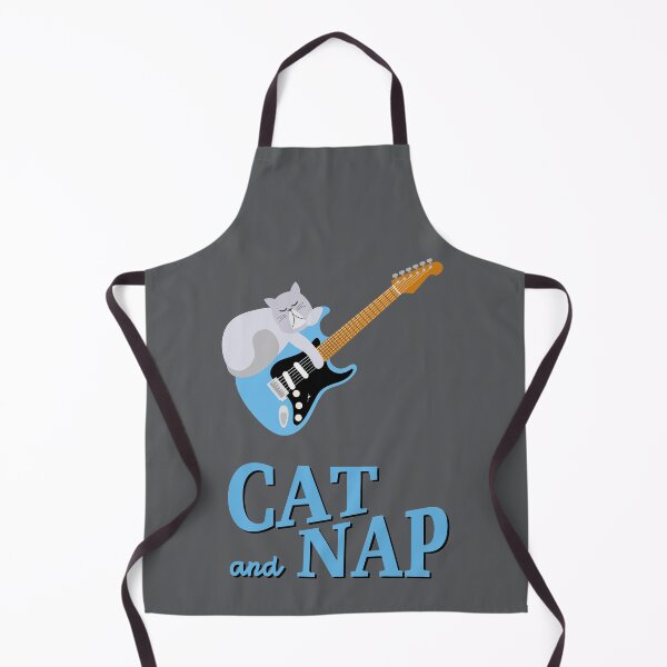 Item preview, Relaxed Cat on Guitar | Persian | Catnap designed and sold by Fluffy-Vectors.
