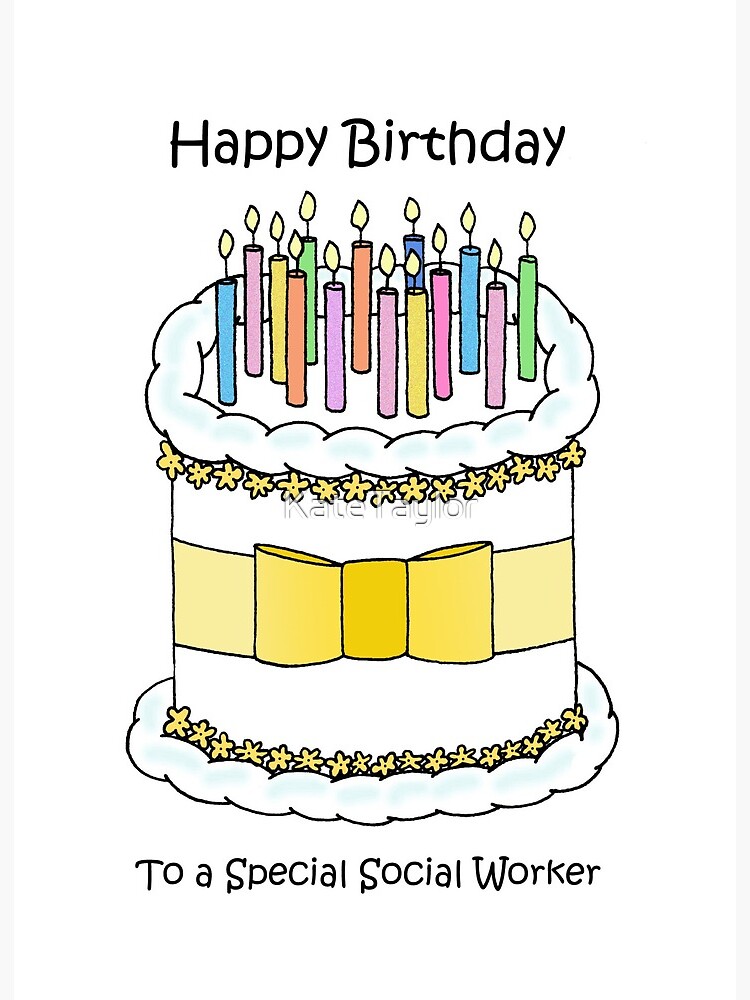Lámina rígida «Feliz cumpleaños al trabajador social Pastel de dibujos animados y velas» de KateTaylor | Redbubble Lámina rígida «Feliz cumpleaños al trabajador social Pastel de dibujos animados y velas» de KateTaylor | Redbubble