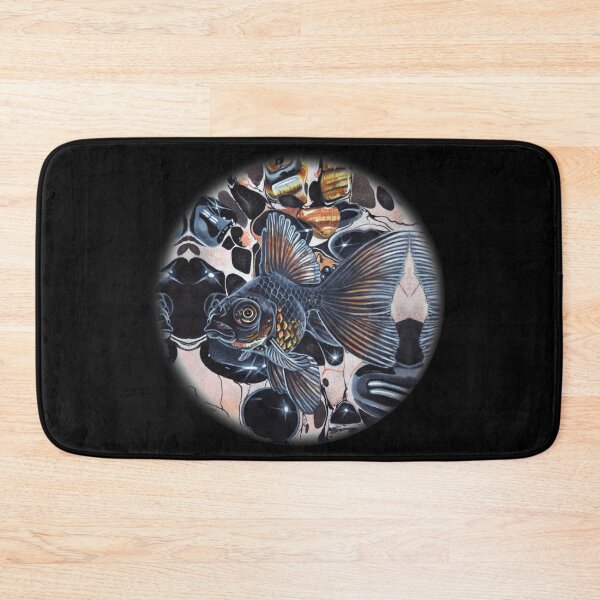 Item preview, Black Moor Goldfish with Black Onyx and Tiger Eye Painting designed and sold by Akvauter.