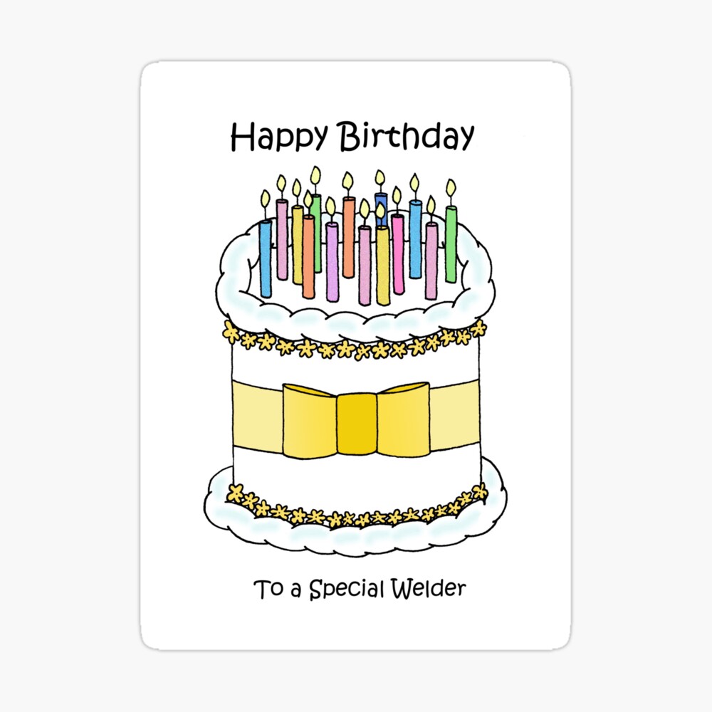 Amazon.com: Welder Birthday Cake Topper Soldering Blowtorch Personalized  Cake Toppers Customized Birthday Date And Name Cake Topper for Living Room  Bedroom Sofa Children or Adults Cake Decoration Supplies : Grocery & Gourmet