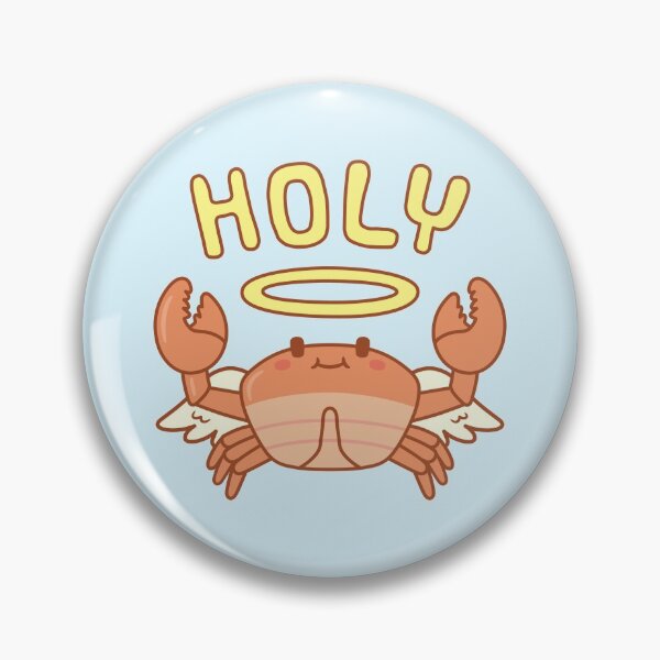 Item preview, Cute Angel Wings Halo Holy Crab Pun designed and sold by rustydoodle.