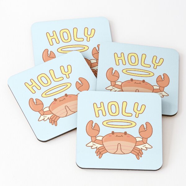 Item preview, Cute Angel Wings Halo Holy Crab Pun designed and sold by rustydoodle.