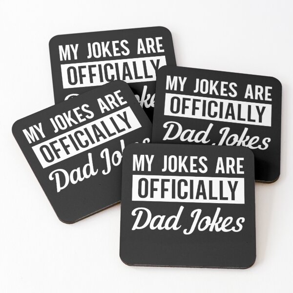 Artikelvorschau, Lustige Frau zu neuem Papa Jock Sarkastischer Humor Tee sagen, meine Witze sind offiziell Papa Witze Herren Vatertag Tee 2021 entworfen und verkauft von Dr.YesOrNo.