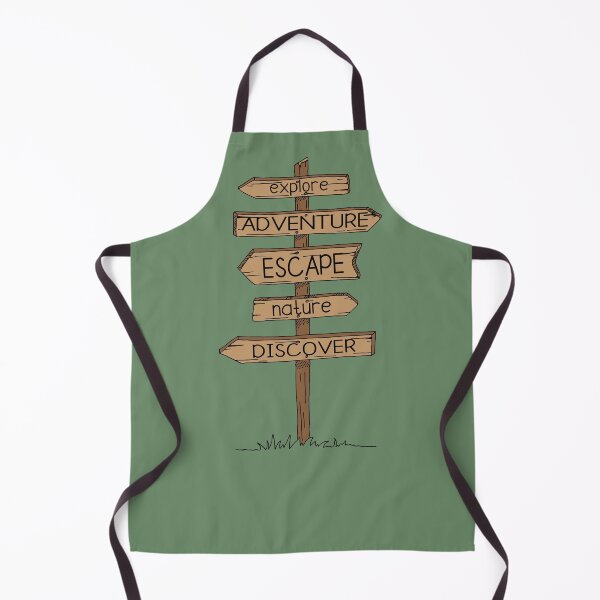 Item preview, Outdoors Adventures Hiking Camping Signpost designed and sold by HotHibiscus.
