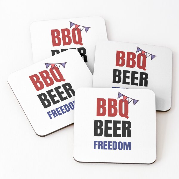 Item preview, bbq beer freedom Rail flag 4th of July  designed and sold by bosilvercat.