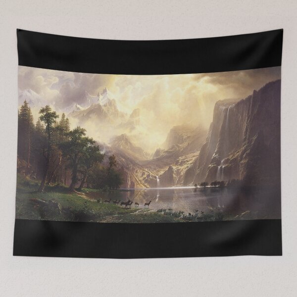 Item preview, Lake and mountains - Albert Bierstadt designed and sold by 2Girls1Shirt.