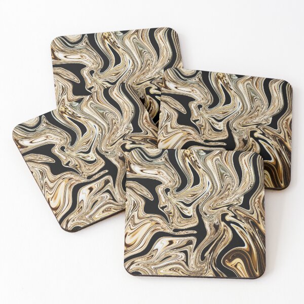 Item preview, Flowing Gold in Abstract Style designed and sold by Flydea.