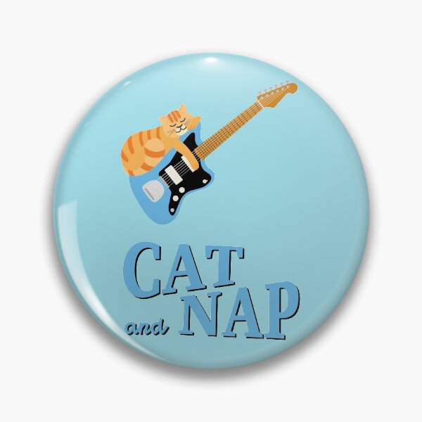 Item preview, Relaxed Cat on Surf Guitar | Tabby | Catnap designed and sold by Fluffy-Vectors.