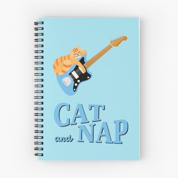 Item preview, Relaxed Cat on Surf Guitar | Tabby | Catnap designed and sold by Fluffy-Vectors.