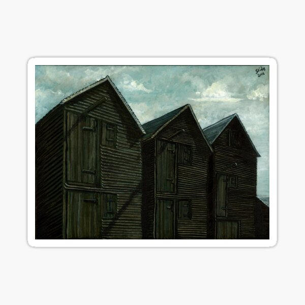 Net Huts in Warm Sunshine Sticker