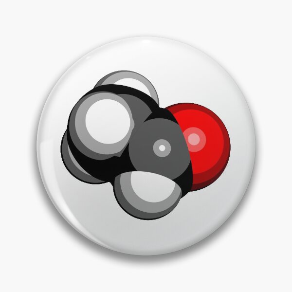 Item preview, Acetaldehyde (ethanal) molecule, chemical structure. designed and sold by molekuul.